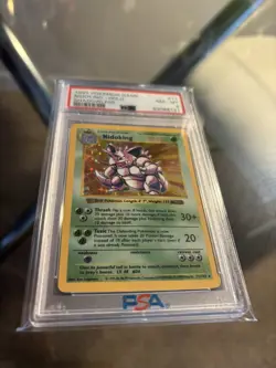 1999 Pokemon Nidoking Shadowless Base Set 11/102 Holo PSA 8 - Image 3