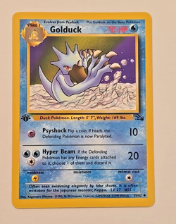 Pokemon Fossil 1st Edition Golduck 35/62 - Image 1