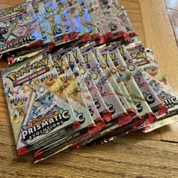 Pokemon TCG - Prismatic Evolutions Booster Pack - Lot of 25 - Factory Sealed - Image 2