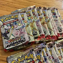 Pokemon TCG - Prismatic Evolutions Booster Pack - Lot of 25 - Factory Sealed - Image 3