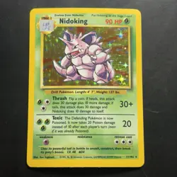 Pokemon Vintage Holo Nidoking Base Set 11/102 WotC 1999 - Image 1