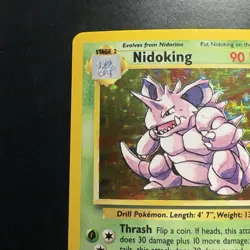Pokemon Vintage Holo Nidoking Base Set 11/102 WotC 1999 - Image 2
