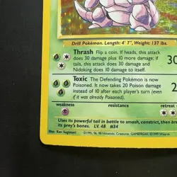 Pokemon Vintage Holo Nidoking Base Set 11/102 WotC 1999 - Image 5