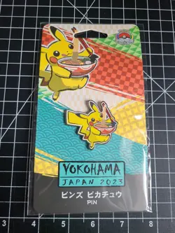 Pokemon World Championships Yokohama Japan 2023 Pikachu Pin - Image 1