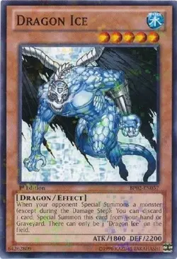 Dragon Ice - BP02-EN057 - Mosaic Rare 1st Edition Yugioh Konami - Image 1