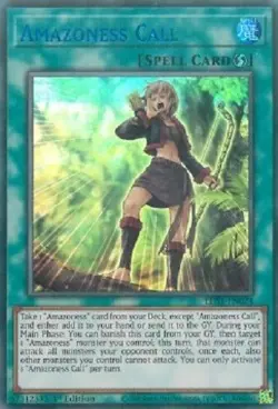 Amazoness Call LDS1-EN024 BLUE Ultra Rare Yugioh - Image 1