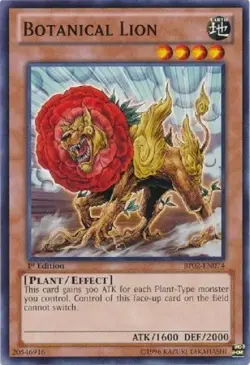 Botanical Lion - BP02-EN074 - Common 1st Edition Yugioh konami Authentic - Image 1