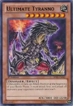 Ultimate Tyranno - BP02-EN045 - Rare 1st Edition 1st ed Yugioh Konami - Image 1