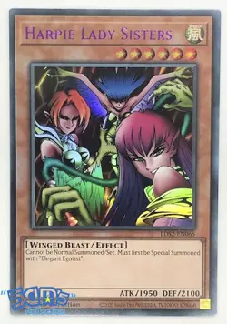 Harpie Lady Sisters LDS2-EN065 PURPLE Ultra Rare 1st Edition Yugioh - Image 1