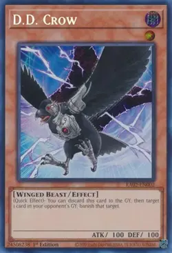 D.D. Crow RA02-EN002 Secret Rare Yugioh 25th Anniv Rarity Collection II - Image 1