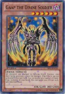 Gaap the Divine Soldier BP01-EN150 Starfoil Rare 1st ed Yugioh Konami Authentic - Image 1