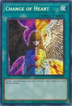 Change of Heart RA01-EN050 Secret Rare Yugioh 25th Anniv Rarity Collection - Image 1