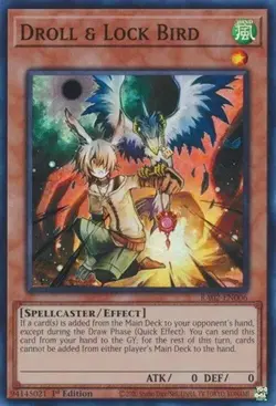 Droll & Lock Bird RA02-EN006 Ultra Rare Yugioh 25th Anniv Rarity Collection II - Image 1
