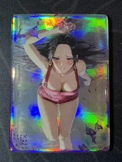 Goddess Lying in Bed Hancock Maiden Preimium Thick Card Waifu Doujin One Piece - Image 1