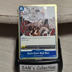 Gum-Gum Red Roc OP04 R Texture Foil (English) One Piece CG Premium Booster - Image 1