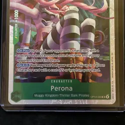 One Piece TCG - The Azure Sea's Seven - Perona OP14-033 SR - NM Foil - Image 3