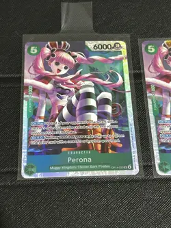 2x One Piece TCG The Azure Sea's Seven Perona OP14-033 SR - NM - Image 3