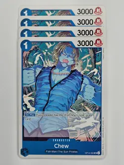 One Piece - 4x OP14-050 Chew - Uncommon - Image 1