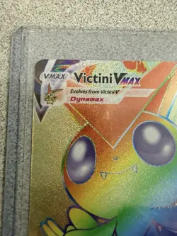 Victini Vmax 165/163 Battle Styles NM Full Art Secret Rainbow Rare Pokemon Card - Image 2