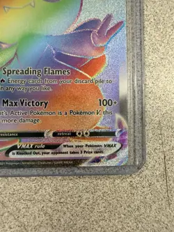 Victini Vmax 165/163 Battle Styles NM Full Art Secret Rainbow Rare Pokemon Card - Image 4