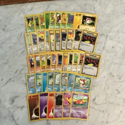 Pokemon Card Lot 1999 WOTC 45 Different Cards All 1st Edition Or Uncommon NM - Image 1
