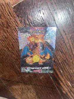 Pokemon #006 Charizard Stained Glass Crystal Card Collection Holo (2024) - Image 1