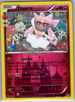 Diancie RC22/RC32 Reverse Holo Generations: Radiant - Pokemon Card - NM - Image 1