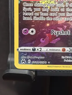 Pokemon TCG Crown Zenith: Galarian Gallery Mew GG10/GG70 Holo Card - Image 5