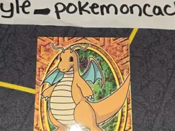 Dragonite E12 of 12 Pokemon Topps The First Movie Card (Black Label) NM - Image 2