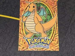 Dragonite E12 of 12 Pokemon Topps The First Movie Card (Black Label) NM - Image 3