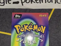 Dragonite E12 of 12 Pokemon Topps The First Movie Card (Black Label) NM - Image 5
