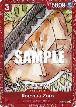 Roronoa Zoro SR ST01-013 Premium Card Collection ONE PIECE FILM RED Edition - Image 1