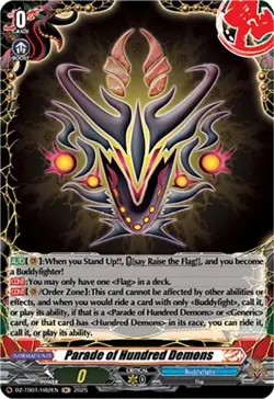 Parade of Hundred Demons (H) DZ-TB01 H82EN Cardfight Future Card Buddyfight - Image 1