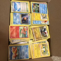 Pokemon Card Bulk 13.5 Pounds Of Commons Uncommons And Rares + 6 Jumbo Cards - Image 1