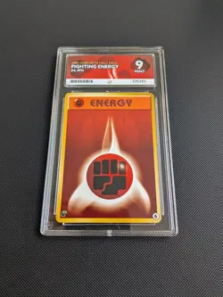 Graded ACE 9 Pokemon card Slab - Fighting Energy #6 - Chikorita Half Deck - 2001 - Image 2