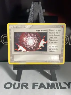 POKEMON CARD - MAX REVIVE TRAINER 3/8 - TRADING FIGURE GAME - ( 2007 ) LP - Image 2