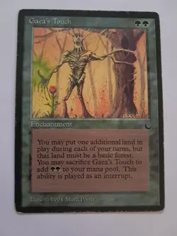 Gaea's Touch HP The Dark MTG Magic the Gathering Reserved List - Image 1