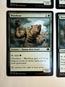 4x Mtg Dominaria Remastered Werebear NM/M Magic The Gathering - Image 2