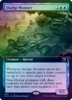 Sludge Monster 340 - Extended Art - FOIL RARE Innistrad: Midnight Hunt MID - Image 1
