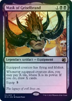 Mask of Griselbrand 111 277 FOIL RARE Innistrad: Midnight Hunt MID - Image 1