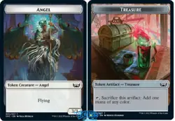Angel 002 Tresure 015 Foil Token Streets of New Capenna MTG SNC - Image 1