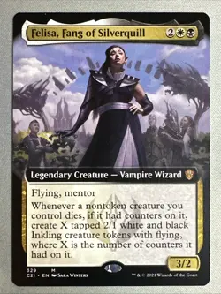 MTG / Felisa, Fang of Silverquill / C21 / #329 Regular (Extended Art) Rare / NM - Image 1