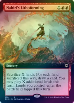 Nahiri's Lithoforming 350 Extended Art FOIL RARE Zendikar Rising ZNR - Image 1