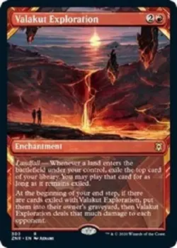 Valakut Exploration 303 alternate art RARE Zendikar Rising ZNR - Image 1
