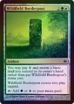 Wildfield Borderpost Foil common Alara REborn MTG Magic The Gathering - Image 1