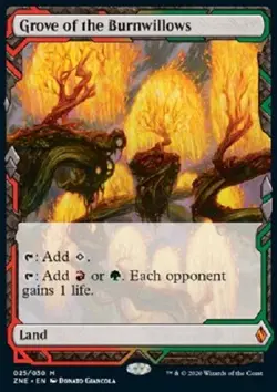 Grove of the Burnwillows 025/030 MYTHIC Zendikar Rising Expeditions ZNE - Image 1