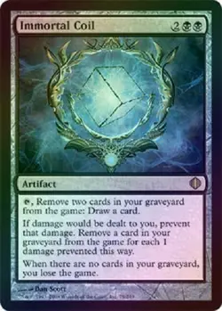 Immortal Coil foil Shards of Alara MTG Magic The Gathering - Image 1