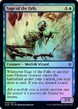 Sage of the Falls foil uncommon Throne of Eldraine MTG magic the gathering - Image 1