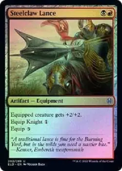 Steelclaw Lance foil uncommon Throne of Eldraine MTG - Image 1
