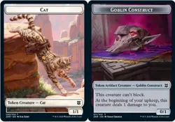 Cat, Goblin Construct 002 011 Token Creature Foil Zendikar Rising ZNR - Image 1